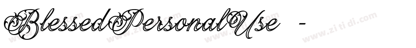 BlessedPersonalUse 常字体转换